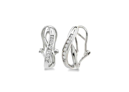 Rhodium Plated | Clip Earrings